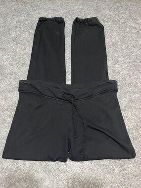 James Perse Black Drawstring Track Pants